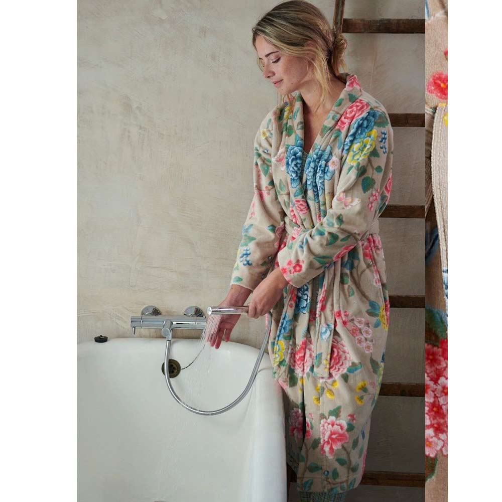 Peignoir capuche Good Evening Kaki Pip Studio