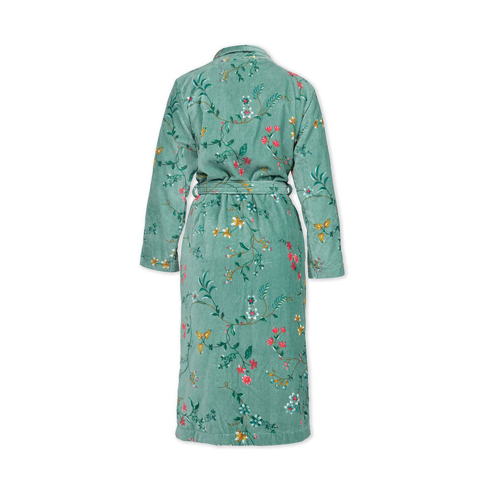 Peignoir Kimono Les Fleurs Green Pip Studio