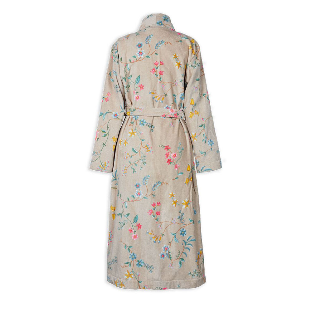 Peignoir Kimono Les Fleurs Kaki Pip Studio
