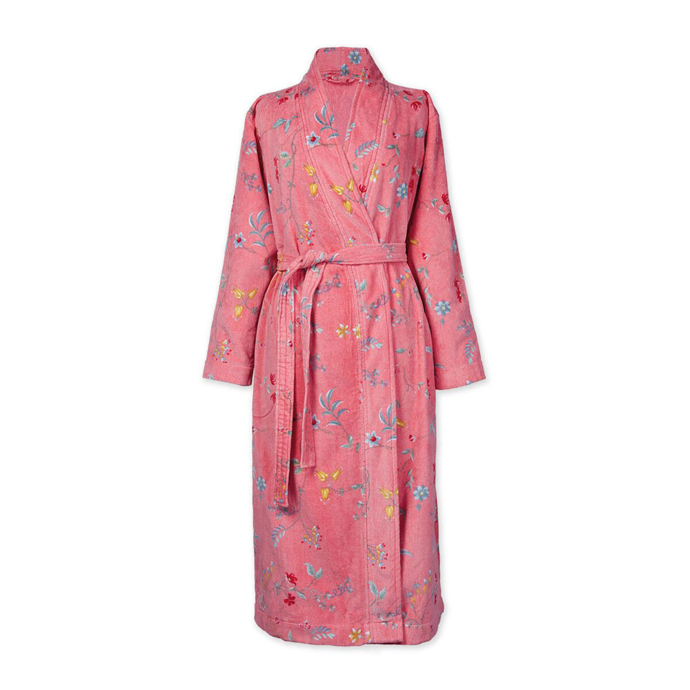 Peignoir Kimono Les Fleurs Rose Pip Studio