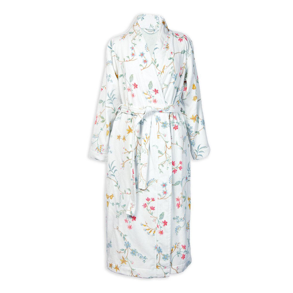 Peignoir Kimono Les Fleurs White Pip Studio