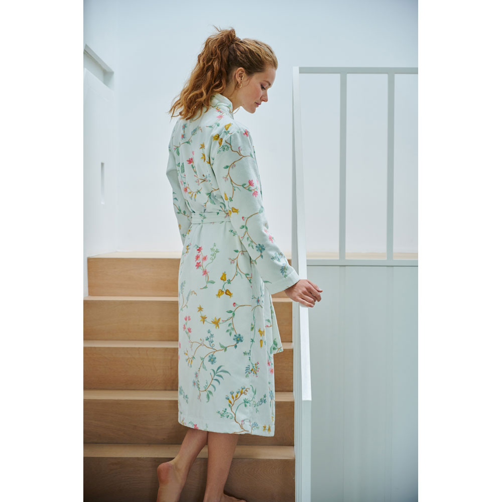 Peignoir Kimono Les Fleurs White Pip Studio
