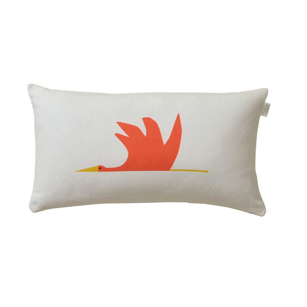 Coussin Cigogne Orange Scion Living
