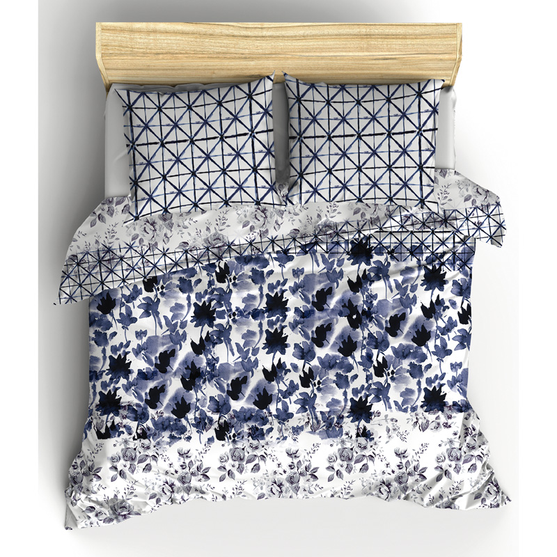 Parure de couette Delft Bleu Sensei
