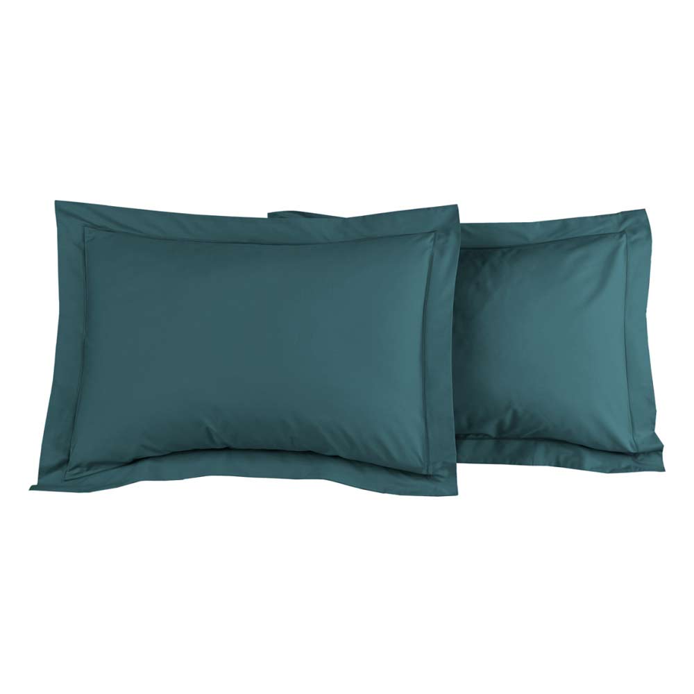 Taies Percale Pétrole Sensei