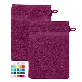 Lot De Serviettes Jalla – 12 Serviettes 55x95cm + 12 Gants + 1 Drap De Bain 75x125cm