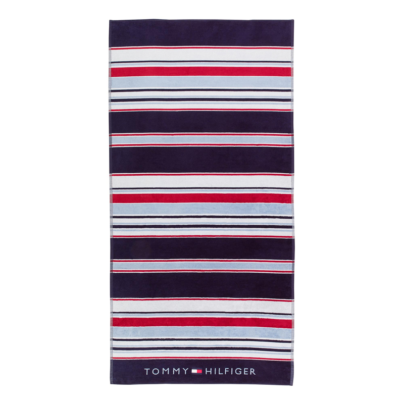 Drap de plage Iconic Navy 90 180 cm Tommy Hilfiger