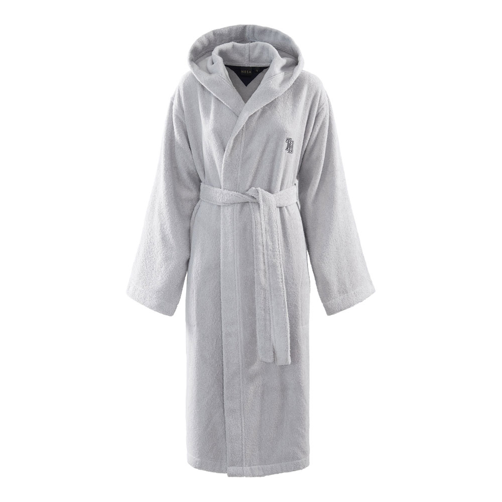 Peignoir capuche TH Initial Fog Tommy Hilfi­ger