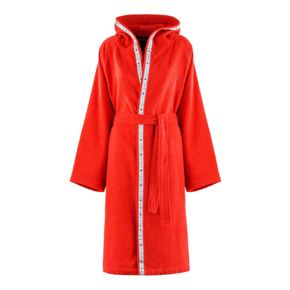 Peignoir capuche Time­less Papaya Tommy Hilfi­ger