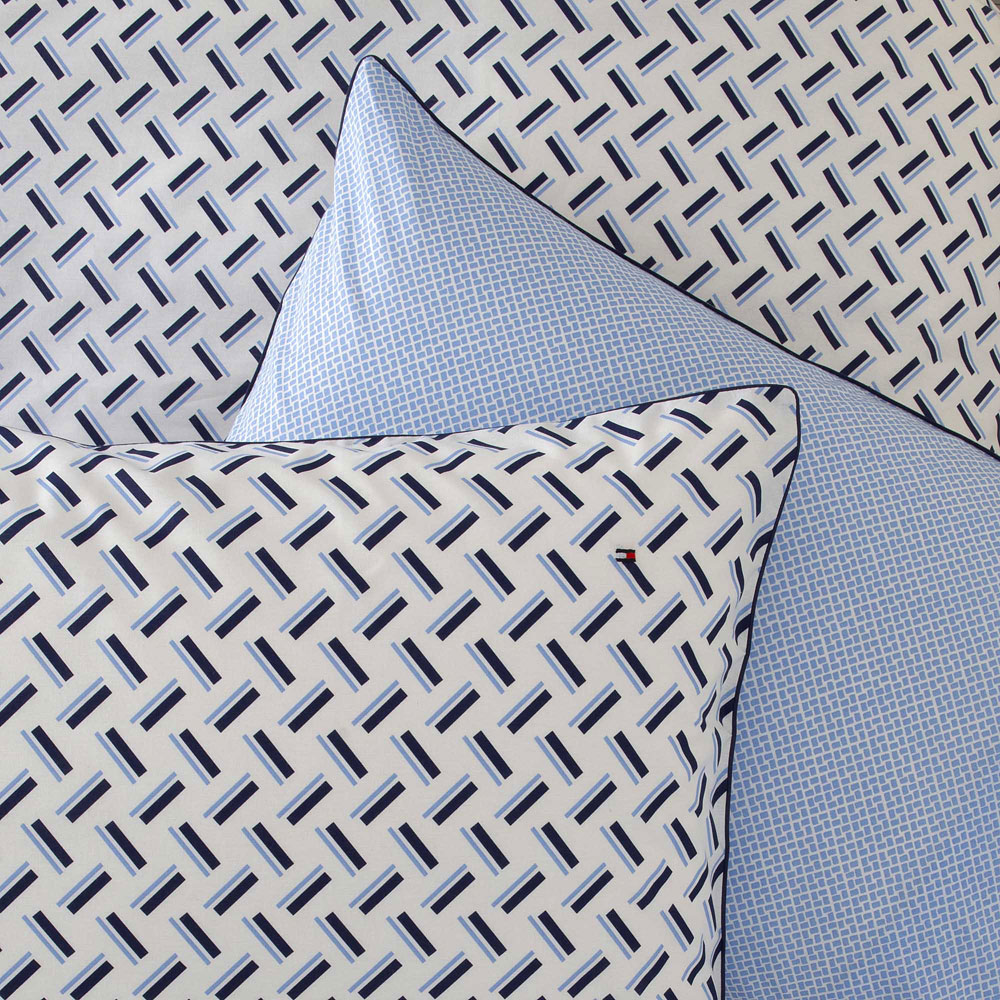 Taies d’oreiller TH Grid Oxford Tommy Hilfi­ger