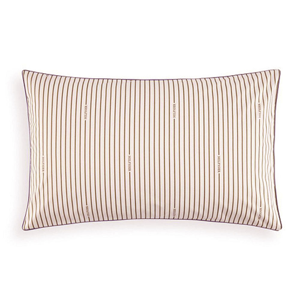 Taies d’oreiller Two-Tones Stripes Coffee Tommy Hilfi­ger