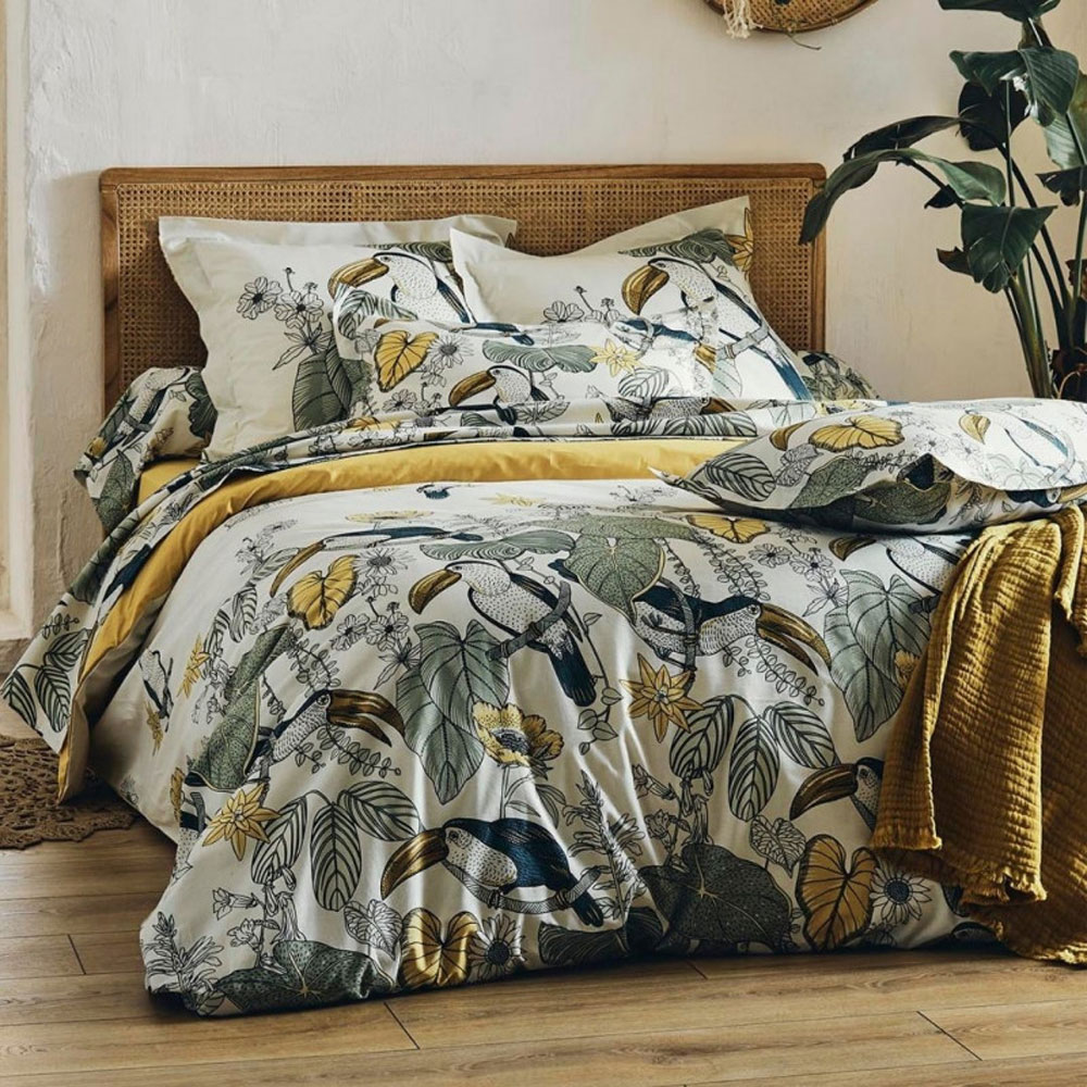 Housse de couette Toco Vert Tradilinge