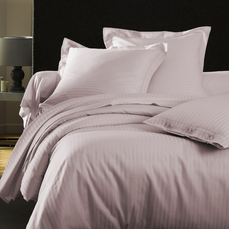 housse de couette rose poudre
