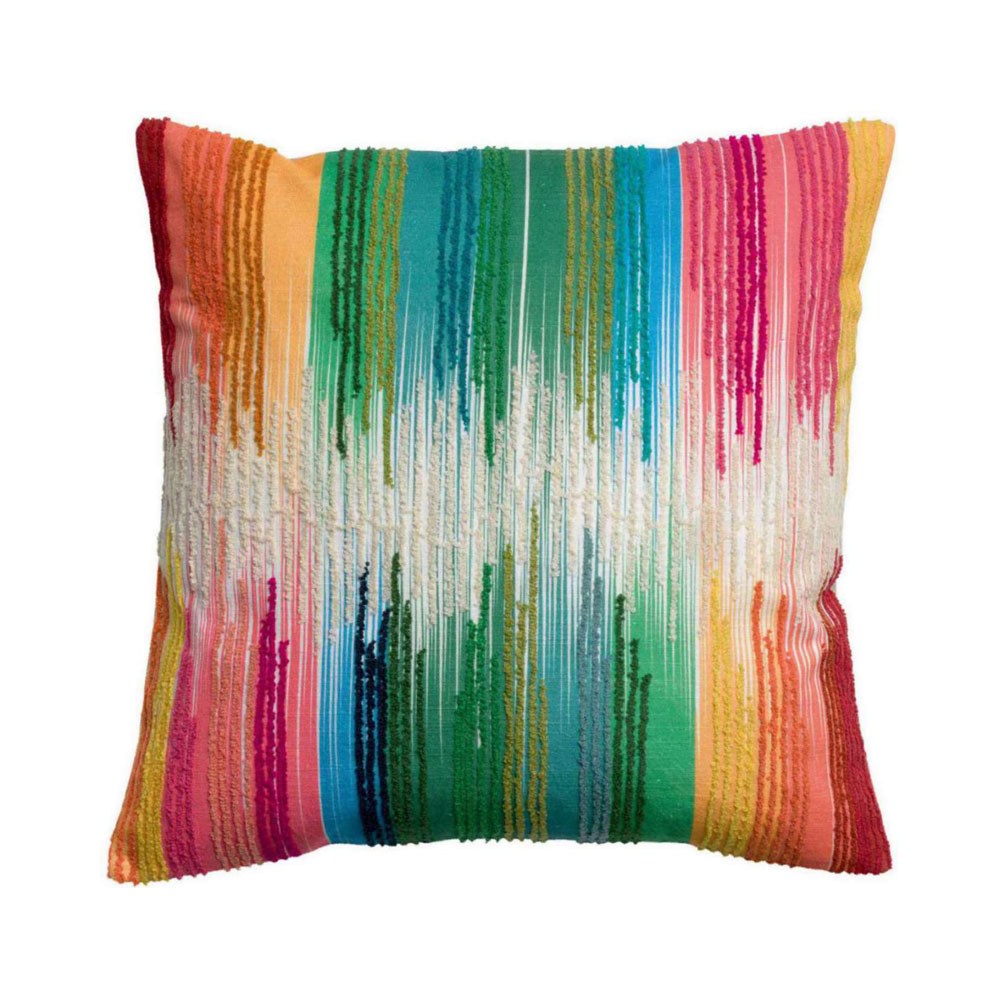 Oreiller coussin plat réversible , Néo Vintage - Multicolore