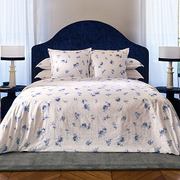 Housse de couette Cris­tal Bleu