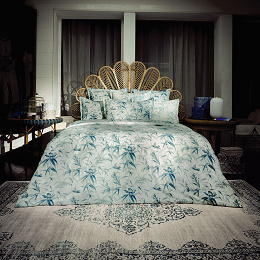 Housse de couette Estampe Bleu