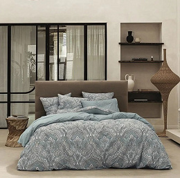 Housse de couette Pondi­chéry Bleu