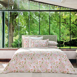 Housse de couette Voya­geuse Rose