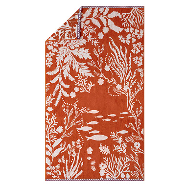 Drap de plage Calypso Orange Alexandre Turpault