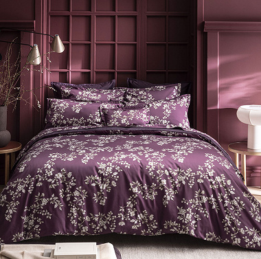 Housse de couette Vivienne Pensée Alexandre Turpault