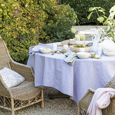 Nappe Cham­bray Lilas Alexandre Turpault