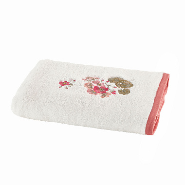 Drap de douche Flâne­rie Blanc Anne de Solène