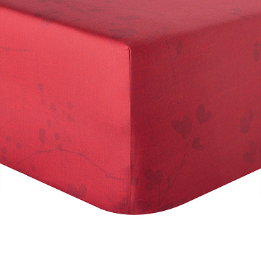 Drap housse Mini­ma­liste Terra­cotta Anne de Solène
