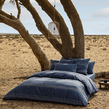 Housse de couette Batik Bleu Anne de Solène