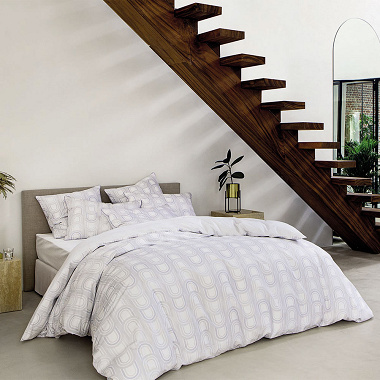 Housse de couette Miami Gris Anne de Solène