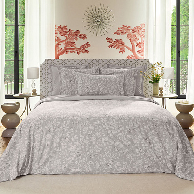 Housse de couette Perle Taupe Anne de Solène