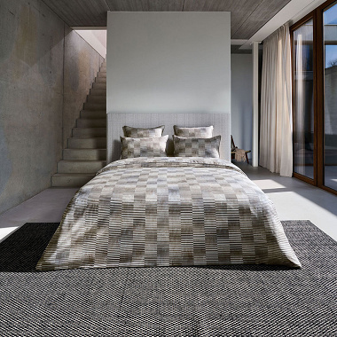 Housse de couette Reflet Taupe Anne de Solène