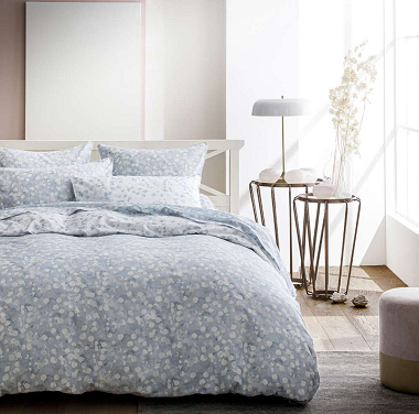 Housse de couette Rosée Bleu Anne de Solène