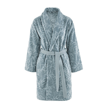 Peignoir châle Contem­pla­tion Bleu Anne de Solène