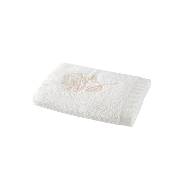 Serviette de toilette Villan­dry Blanc Anne de Solène