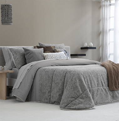 Couvre lit Bel Gris Antilo