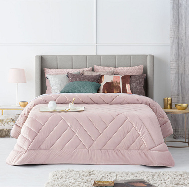 Couvre lit Nordique Dual Rose Antilo