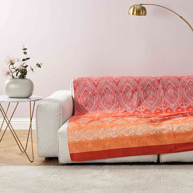 Foulard d’ameu­ble­ment Kerala Aran­cio Bassetti