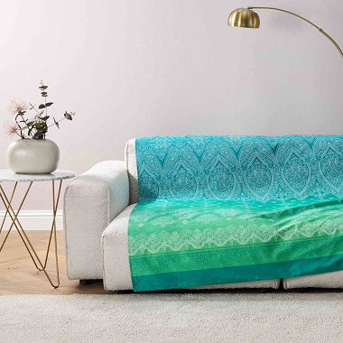Foulard d’ameu­ble­ment Kerala Smeraldo Bassetti