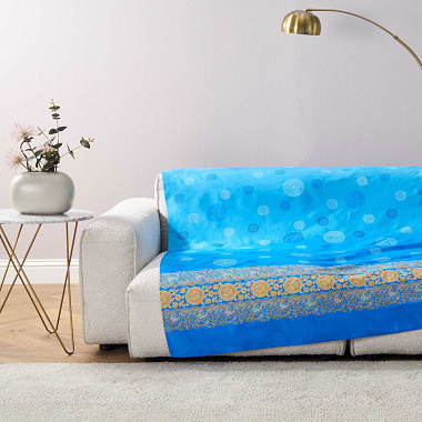 Foulard d’ameu­ble­ment Pala­vi­cino Azzurro Bassetti