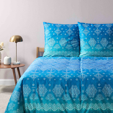 Housse de couette Kerala Blue Bassetti