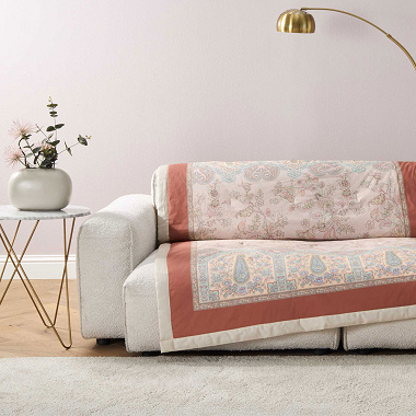 Plaid Indian Roses Avorio Bassetti