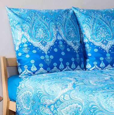 Taies d’oreiller Isola­bella Indigo Bassetti