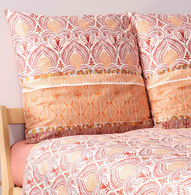 Taies d’oreiller Nairobi Rosso Bassetti