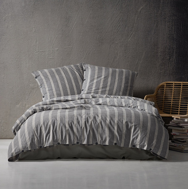 Parure de couette Gris 4 Baton rouge
