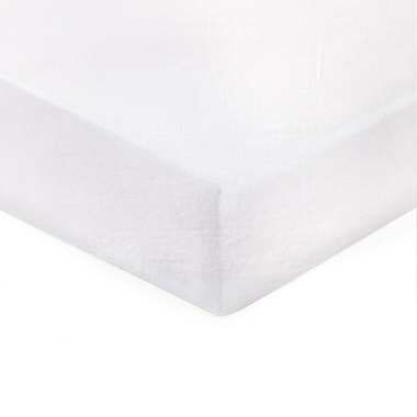 Drap housse Louxor Blanc Blanc des Vosges