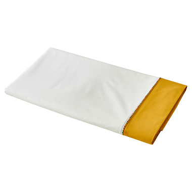 Drap plat Duo Ocre Blanc des Vosges