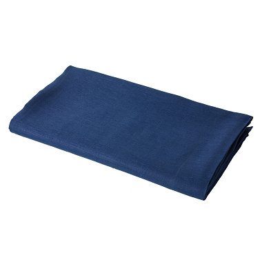 Drap plat Louxor Bleu Marine Blanc des Vosges