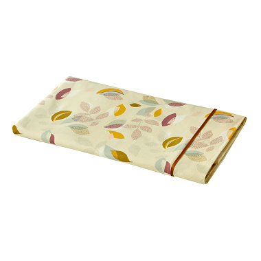 Drap plat Pétales Kaki Blanc des Vosges