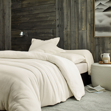 Housse de couette Cosy Craie Blanc des Vosges