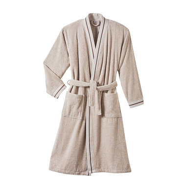 Peignoir kimono Plai­sance Sable Blanc des Vosges